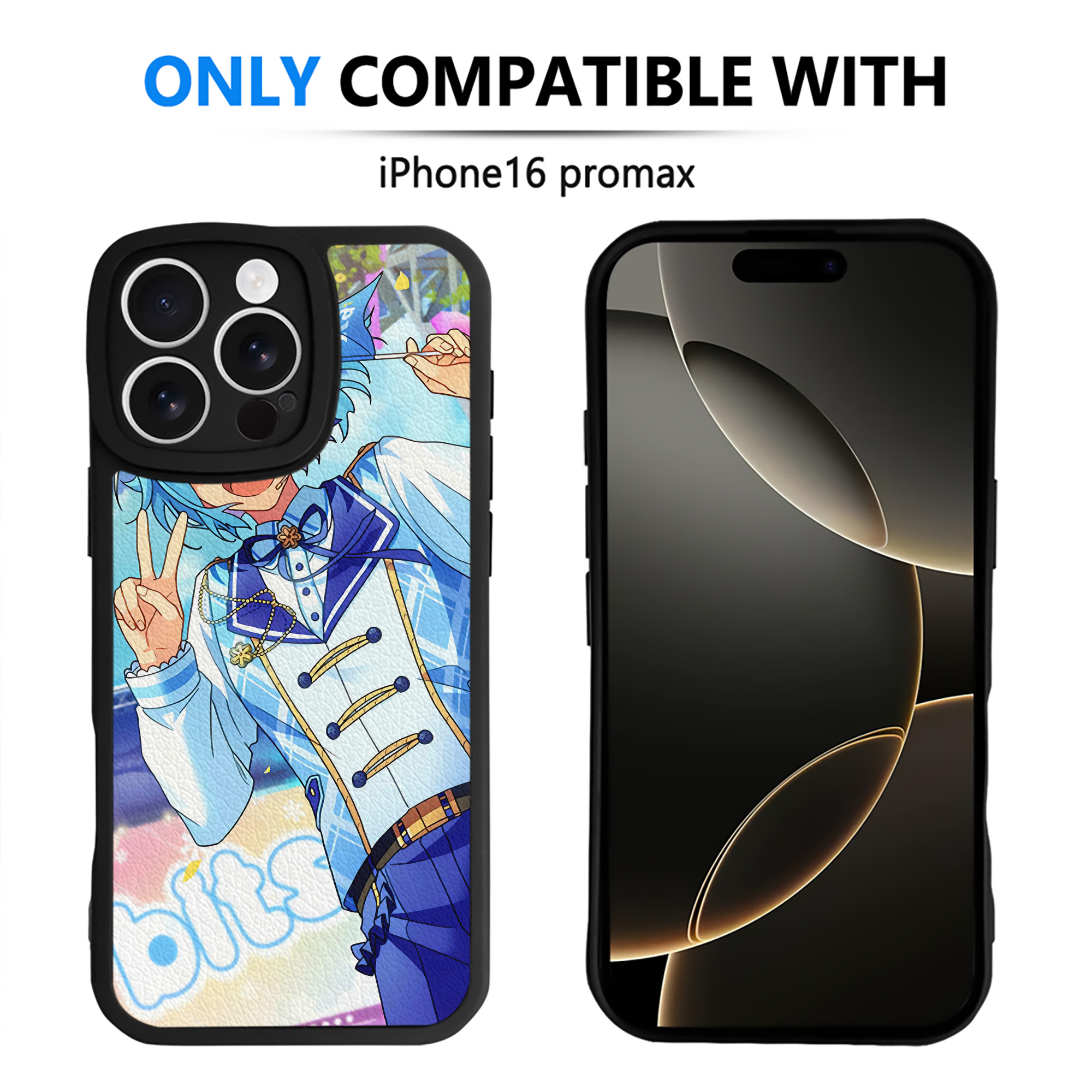 （画像用） あんさんぶるスターズ! Ensemble Stars 【iPhone 16シリーズ対応】シリコンスマホケース（レザー調） 材質：シリコン